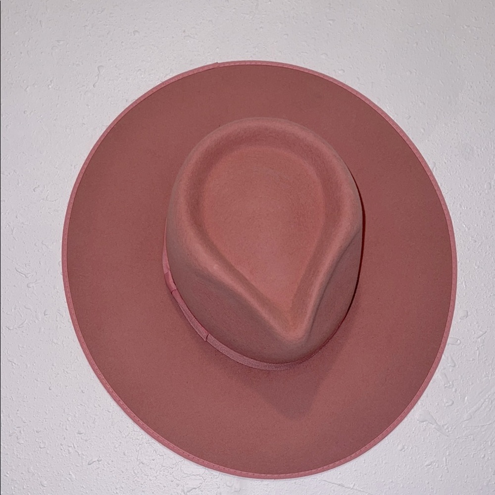 Lack of color Pink Wide-Brim Hat